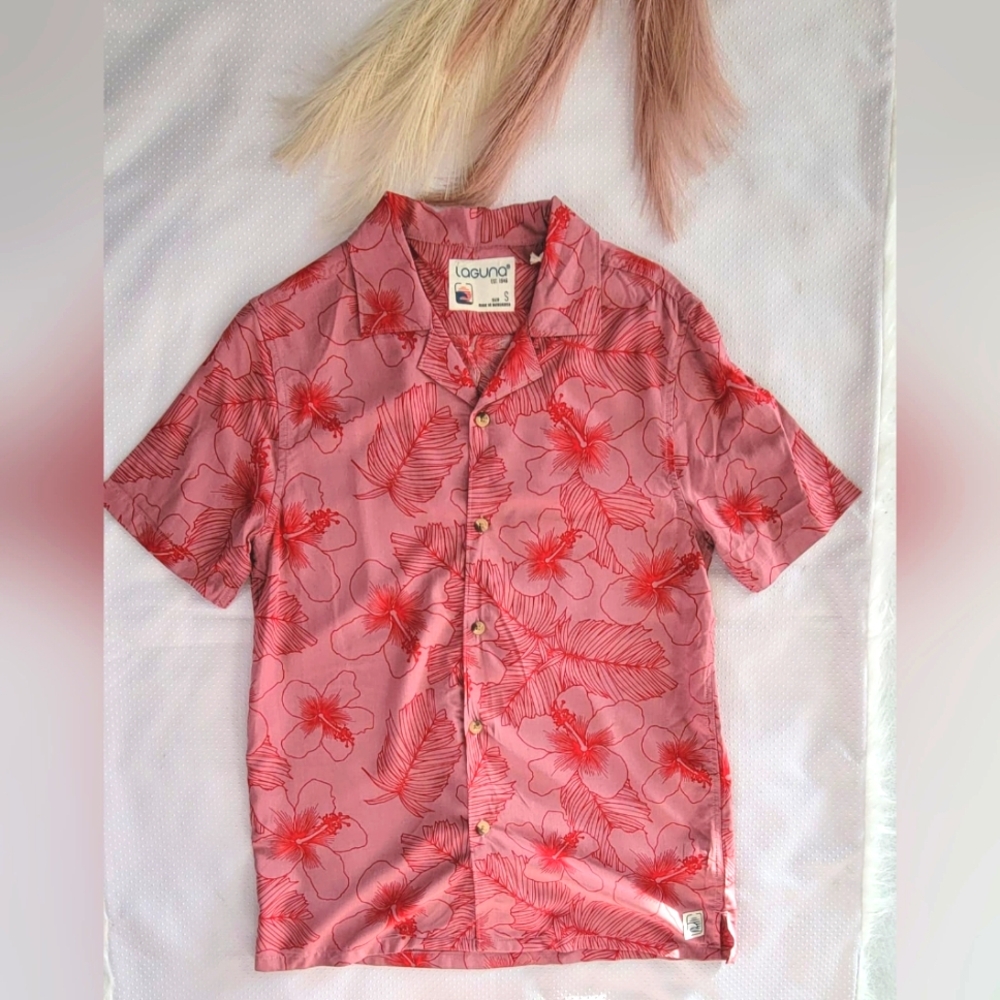 laguna casual button down mens shirts Style LSMT3610 Size‎ S Color 660